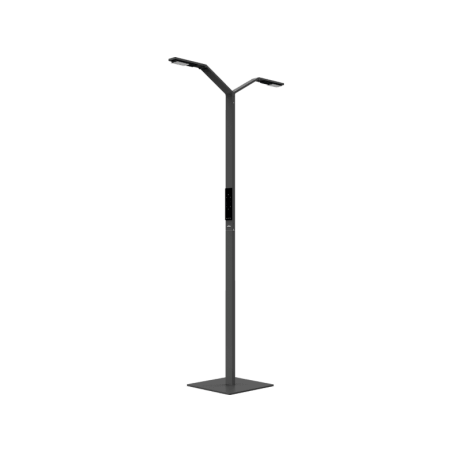 LUCTRA Floor Twin Linear Stehleuchte, Schwarz