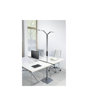 LUCTRA Floor Twin Linear Stehleuchte, Aluminium