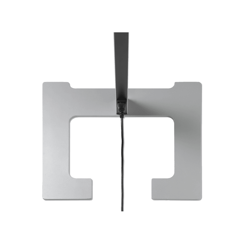 LUCTRA Vitawork 17 Sym. Dimmbar Stehleuchte, Silber/Schwarz