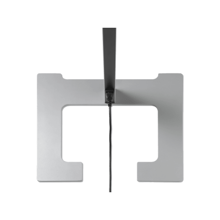 LUCTRA Vitawork 17 Sym. Dimmbar Stehleuchte, Silber/Schwarz