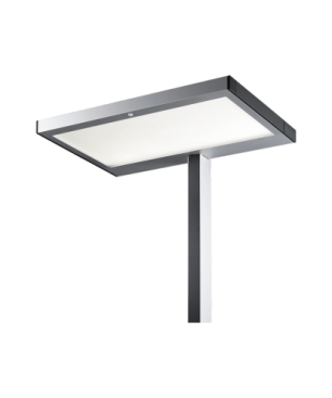 LUCTRA Vitawork 17 Sym. Dimmbar Stehleuchte, Silber/Schwarz