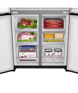 LG GMX844MCBF French Door (F, 1787 mm hoch, Matte Black Steel)