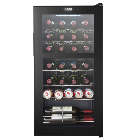 CAVIN Northern Collection 28 Black Weinkühlschrank (EEK G, Schwarz)