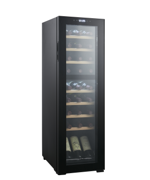 CAVIN Northern Collection 27 Black Weinkühlschrank (EEK G, Schwarz)
