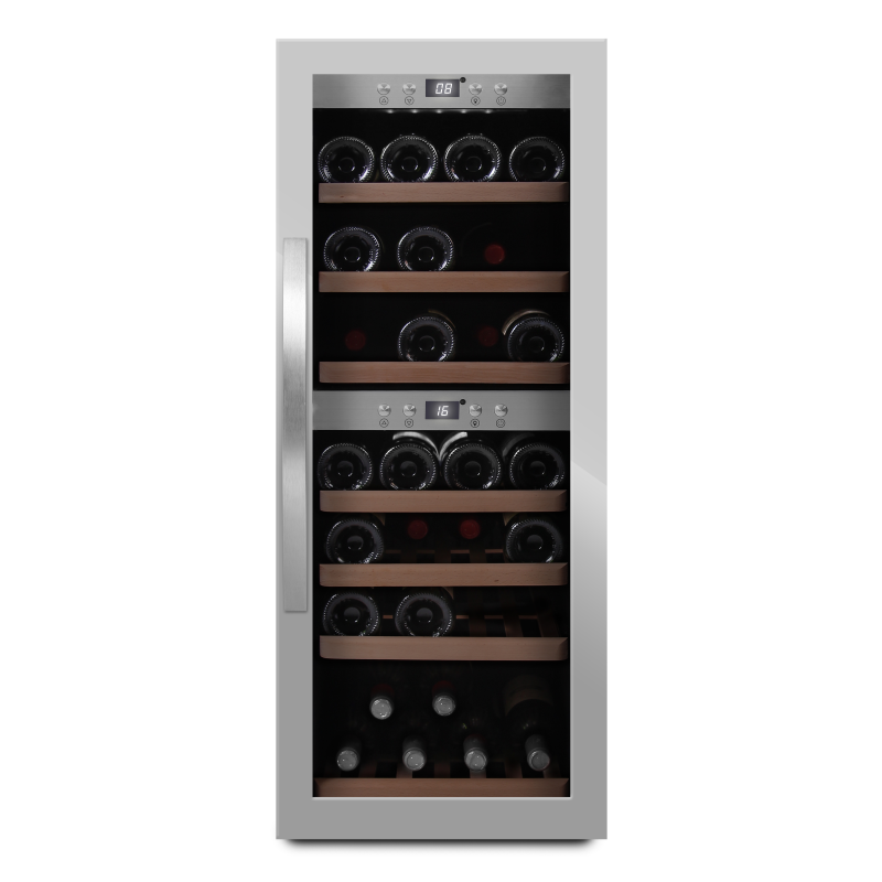MQUVÉE WineExpert 38 Stainless Weinkühlschrank (EEK G, Edelstahl)