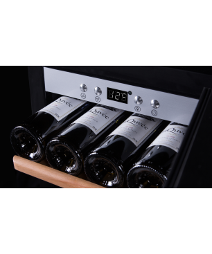 MQUVÉE WineExpert 38 Stainless Weinkühlschrank (EEK G, Edelstahl)