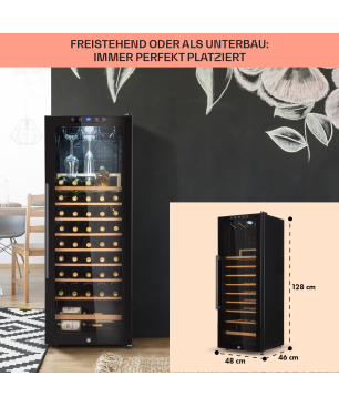 KLARSTEIN Barossa 54 Uno Weinkühlschrank (EEK G, Schwarz)