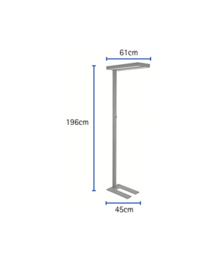 MAUL MAULjaval silver LED Stehleuchte