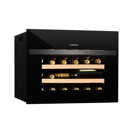 KLARSTEIN Vinsider 24 Built-In Uno Weinkühlschrank (EEK G, Schwarz)
