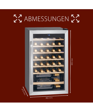 PROFICOOK PC-WK 1235 Weinkühlschrank (EEK G, Schwarz)