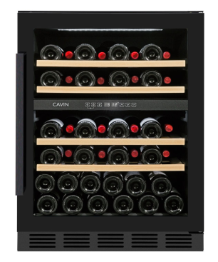CAVIN Arctic Collection 60D Black Weinkühlschrank (EEK G, Schwarz)