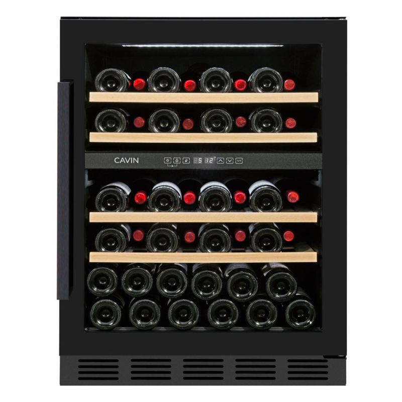 CAVIN Arctic Collection 60D Black Weinkühlschrank (EEK G, Schwarz)