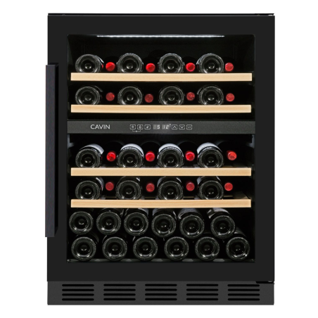 CAVIN Arctic Collection 60D Black Weinkühlschrank (EEK G, Schwarz)