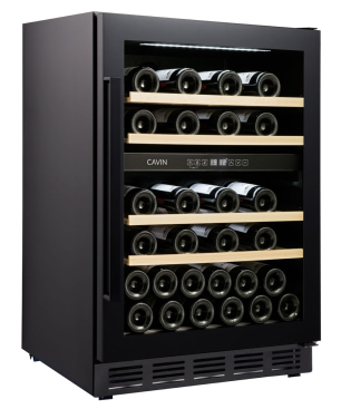 CAVIN Arctic Collection 60D Black Weinkühlschrank (EEK G, Schwarz)