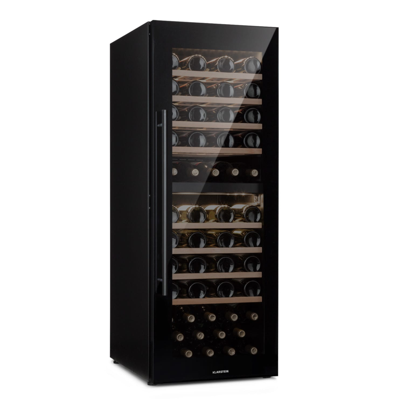 KLARSTEIN Barossa 77 Duo Weinkühlschrank (EEK G, Schwarz)