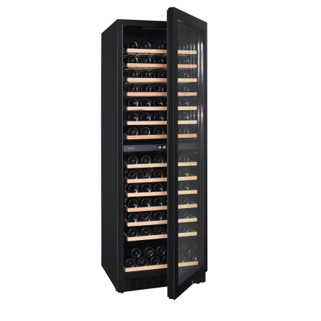 PEVINO Noble - PN166D-HHB Weinkühlschrank (EEK G, Schwarz)