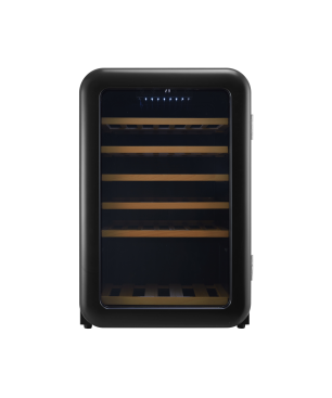 CAVECOOL Retro Apatite CC130SB Weinkühlschrank (EEK F, Schwarz)