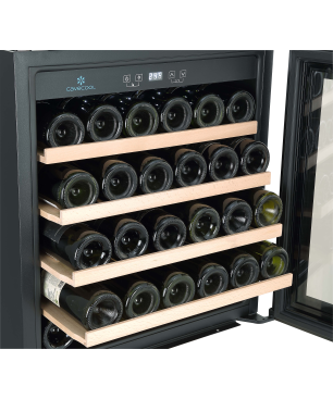 CAVECOOL Morion Dravite CCI92SB Weinkühlschrank (EEK G, Schwarz)