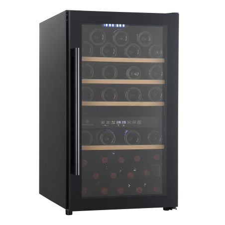 CAVECOOL Raw Citrine CC124DB Weinkühlschrank (EEK G, Schwarz)