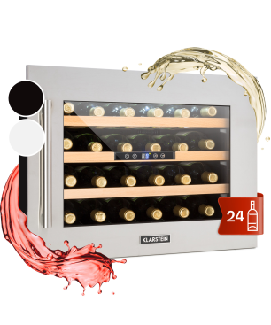 KLARSTEIN Vinsider 24D Weinkühlschrank (EEK G, Edelstahl)
