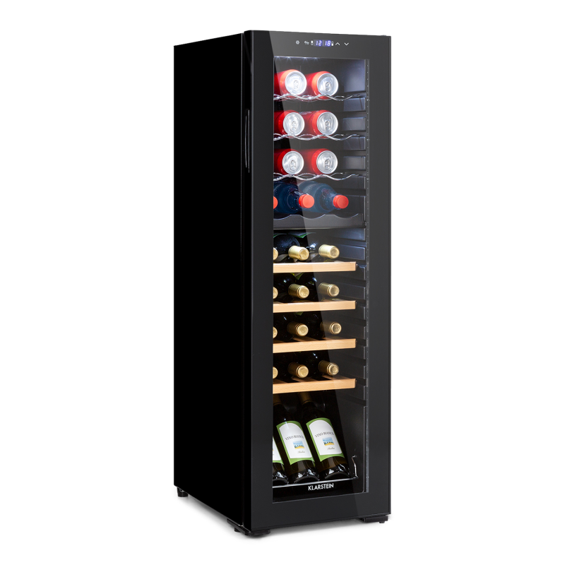 KLARSTEIN Bodega 27 Duo+ Weinkühlschrank (EEK G, Schwarz)