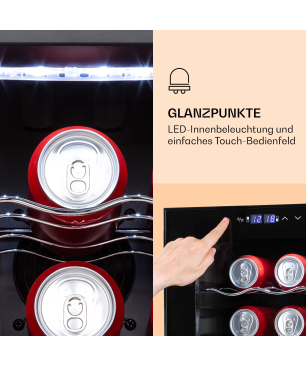 KLARSTEIN Bodega 27 Duo+ Weinkühlschrank (EEK G, Schwarz)