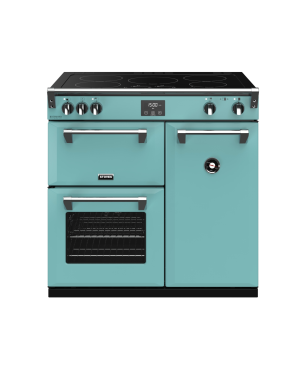 STOVES Richmond Deluxe S900 EI Induktion Country Blue/Chrom Standherd (EEK A, Induktion, 164 Liter)