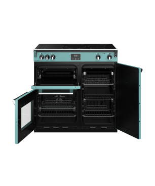 STOVES Richmond Deluxe S900 EI Induktion Country Blue/Chrom Standherd (EEK A, Induktion, 164 Liter)