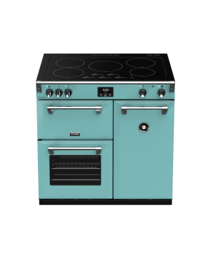 STOVES Richmond Deluxe S900 EI Induktion Country Blue/Chrom Standherd (EEK A, Induktion, 164 Liter)