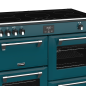 STOVES Richmond Deluxe S1000 EI Induktion Kingfisher Teal/Chrom Standherd (EEK A, Induktion, 179 Liter) STOVES Richmond Deluxe S1000 EI Induktion Kingfisher Teal/Chrom Standherd (EEK A, Induktion, 179 Liter)