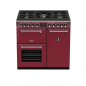 STOVES Deluxe S900 DF GAS CB Chili Red/Chrom Standherd (EEK A, Gas, 164 Liter)