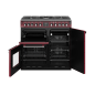 STOVES Deluxe S900 DF GAS CB Chili Red/Chrom Standherd (EEK A, Gas, 164 Liter)