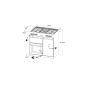 STOVES Deluxe S900 DF GAS CB Chili Red/Chrom Standherd (EEK A, Gas, 164 Liter)