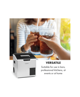 KLARSTEIN Icefestival Bullet Eiswürfelmaschine (400 Watt, Silber)