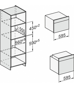 MIELE H 7364 BP, Einbaubackofen (Einbaugerät, 76 Liter, 595 mm breit)