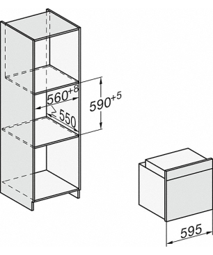 MIELE H 7364 BP, Einbaubackofen (Einbaugerät, 76 Liter, 595 mm breit)