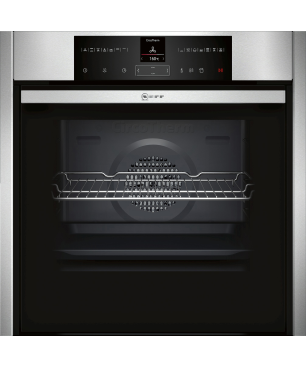 NEFF B45VR22N0, Einbaubackofen (Einbaugerät, 71 Liter, 596 mm breit), Slide&Hide, Dampfgarfunktion