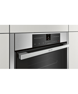 NEFF B45VR22N0, Einbaubackofen (Einbaugerät, 71 Liter, 596 mm breit), Slide&Hide, Dampfgarfunktion
