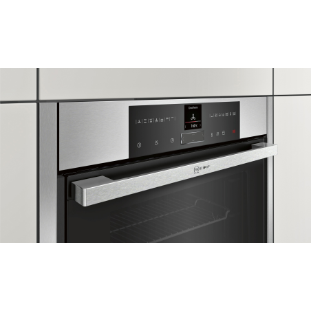 NEFF B45VR22N0, Einbaubackofen (Einbaugerät, 71 Liter, 596 mm breit), Slide&Hide, Dampfgarfunktion