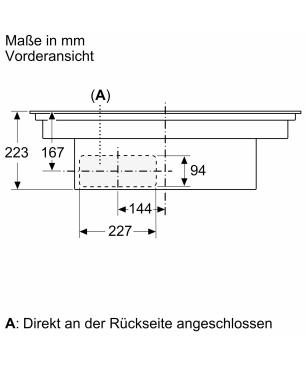 NEFF T48CB1AX2 Induktion, Kochfeld mit Dunstabzug (802 mm breit, 522 mm tief)