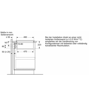 NEFF T48CB1AX2 Induktion, Kochfeld mit Dunstabzug (802 mm breit, 522 mm tief)