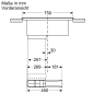 NEFF T48CB1AX2 Induktion, Kochfeld mit Dunstabzug (802 mm breit, 522 mm tief)
