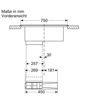 NEFF T48CB1AX2 Induktion, Kochfeld mit Dunstabzug (802 mm breit, 522 mm tief)