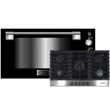 KAISER EG 9371 + KCG 9386 Turbo, Herdset (Gaskochfeld, A, 98 Liter)