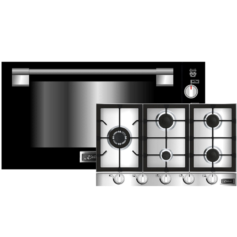 KAISER EG 9371 + KG 9357 Turbo, Herdset (Gaskochfeld, A, 98 Liter)