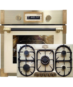 KAISER EH 6427 ElfAD + KG 9325 ElfEm, Herdset (Gaskochfeld, A, 66 Liter)