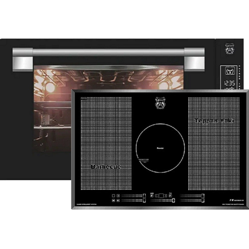 KAISER EH 9309 + KCT 777 FI La Perle, Herdset (Glaskeramikkochfeld, A, 98 Liter)