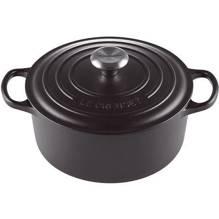 LE CREUSET Bräter rund 28 cm Topf Metall schwarz