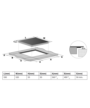 KKT KOLBE SET80102, Herdset (Elektrisch, A, 70 Liter)