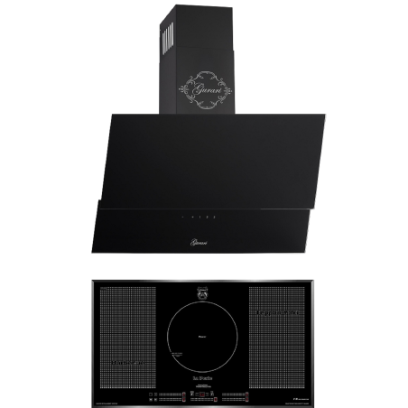 GURARI GCH D 268 BL 9 PRIME+KCT 97 FI La Perle, Dunstabzugshaube (90 cm breit)